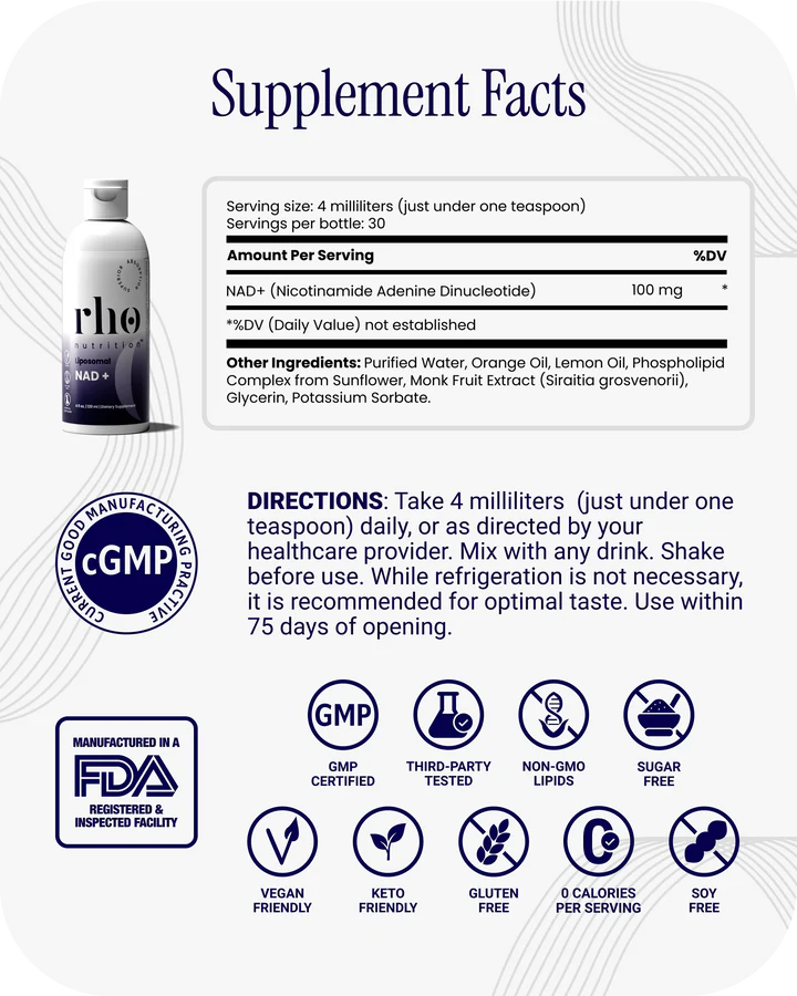 Liposomal NAD+