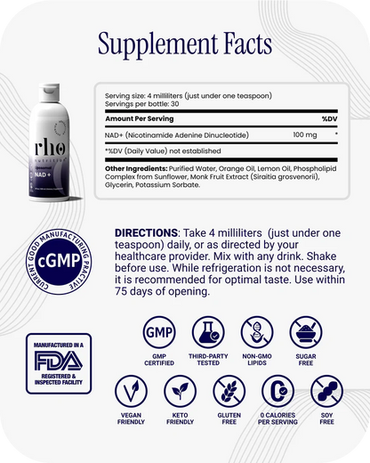 Liposomal NAD+
